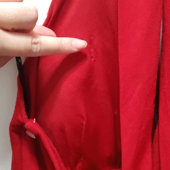 Vintage Red Halter Dress - Picture 11 of 11